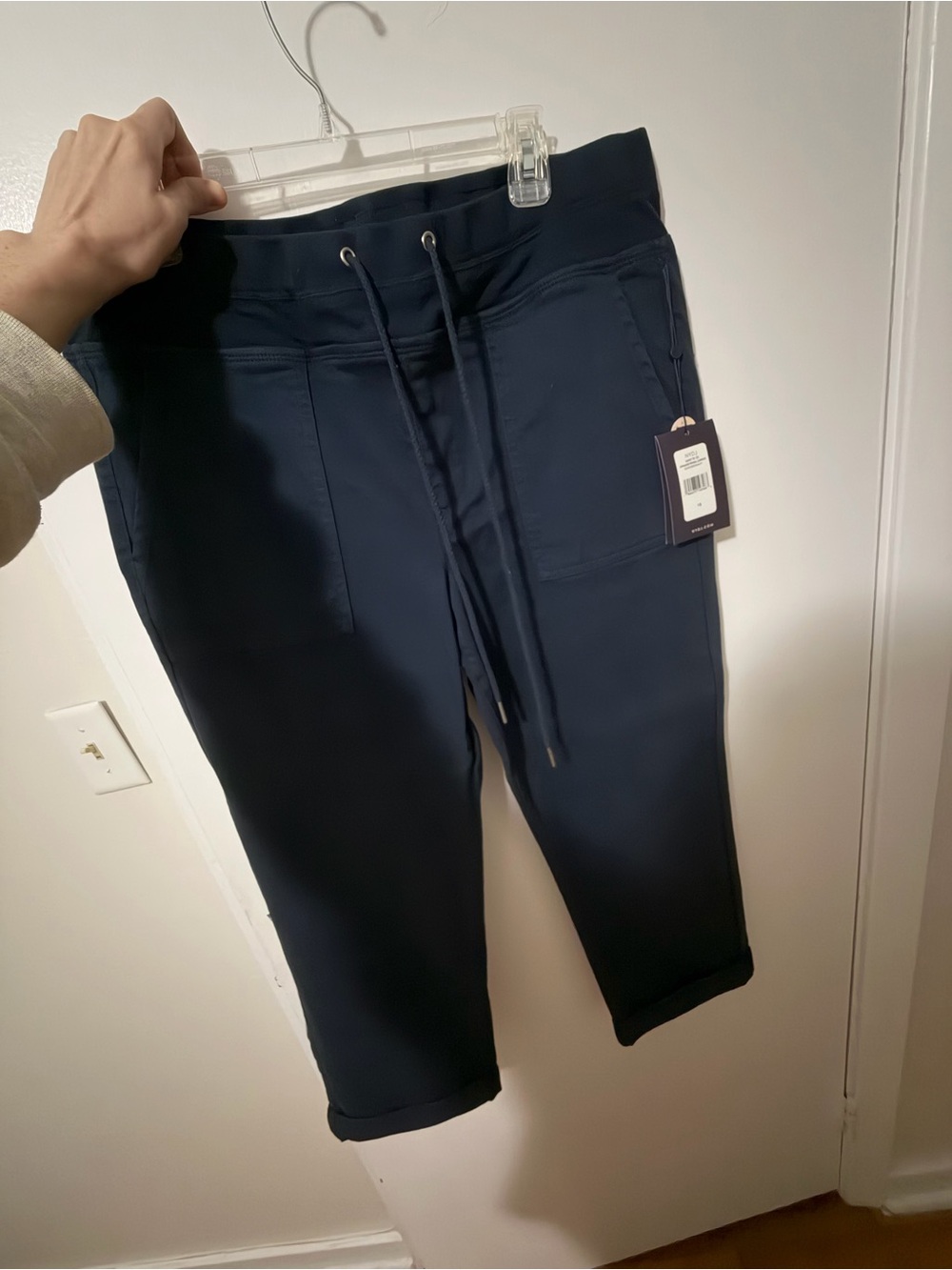 NYDJ Navy Drawstring Women's Jogger Pants